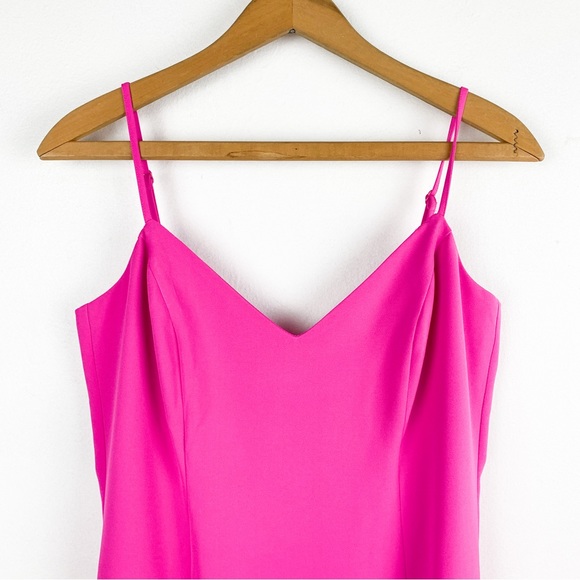 Bardot Lisandra Midi Dress in Pink Shock Sz 8/Medium - Picture 5 of 12